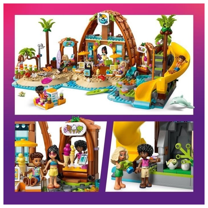 LEGO Friends 42673 Vacances a l'Hôtel de la Plage - Jeu de Construction des 8 Ans
