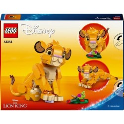 LEGO | Disney 43243 Simba, le bébé du Roi lion, jouet de constructio