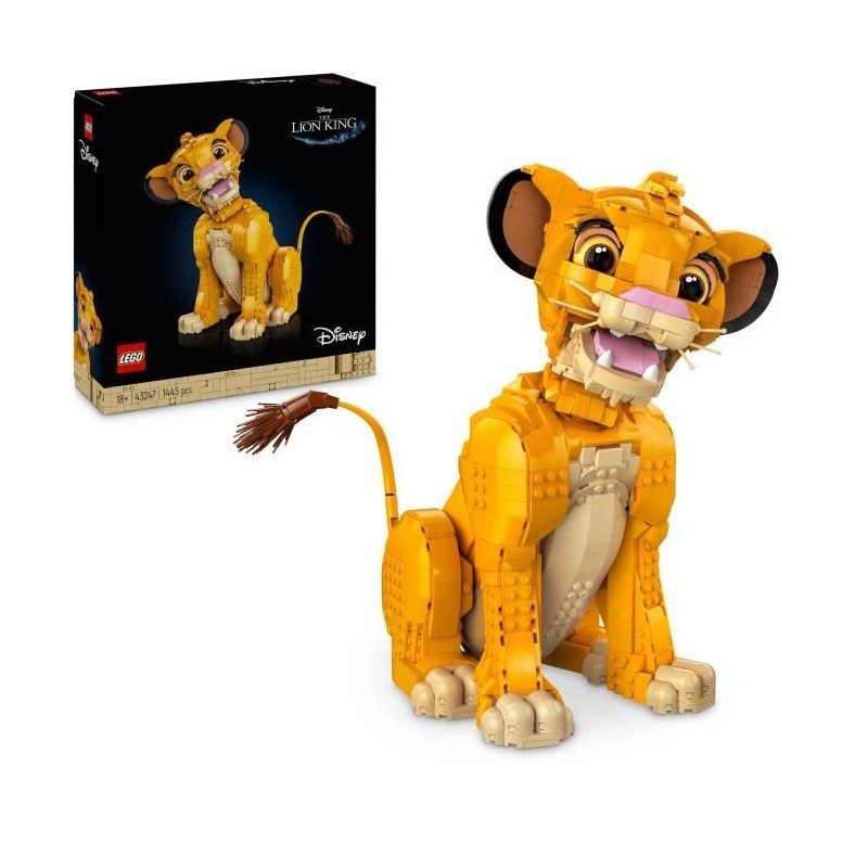 LEGO Disney Classic 43247 Simba, le jeune Roi lion, figurine d'animal LEGO Disney Classic 43247 Simba, le jeune Roi lion, figurine d'animal