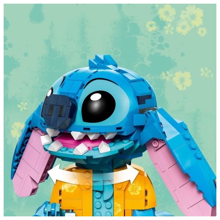 LEGO | Disney 43249 Stitch, Jeu de Construction pour Enfants, Cornet de Glace et Figurine