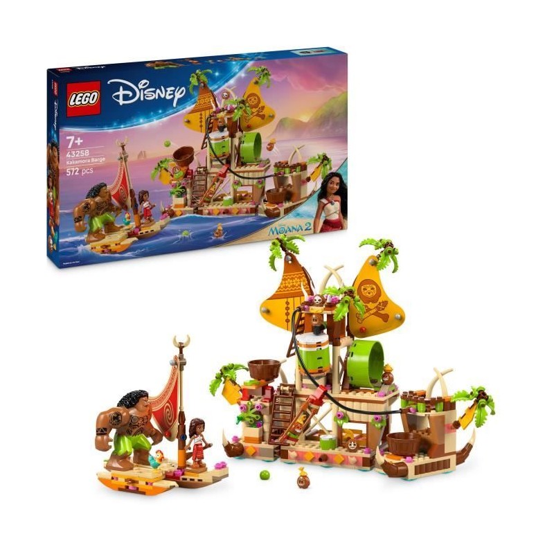 LEGO | Disney Vaiana 2 43258 Le Navire des Kakamora - Jeu de Construct