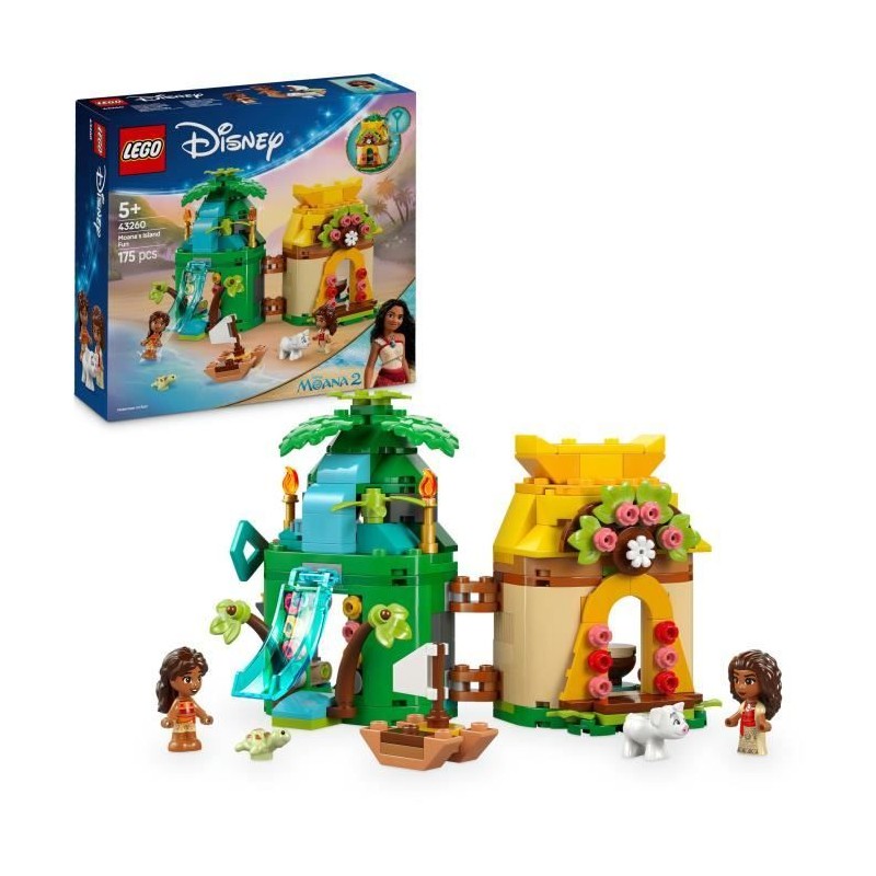 LEGO | Disney 43260 L'Ile de Vaiana Miniature - Jeu de Construction po LEGO | Disney 43260 L'Ile de Vaiana Miniature - Jeu de Construction po