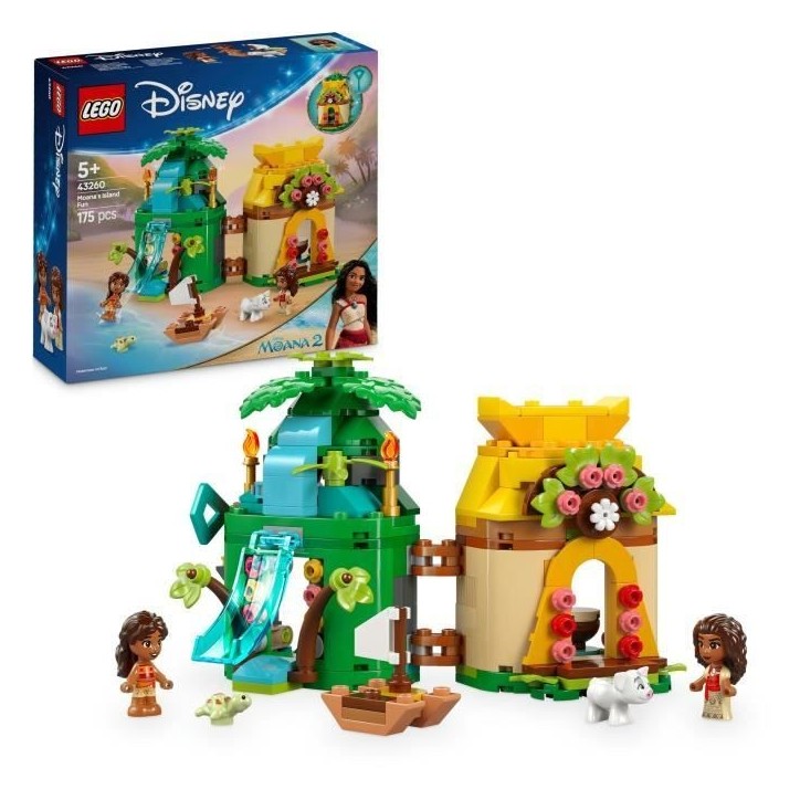LEGO | Disney 43260 L'Ile de Vaiana Miniature - Jeu de Construction pour enfant des 5 ans LEGO | Disney 43260 L'Ile de Vaiana Miniature - Jeu de Construction pour enfant des 5 ans