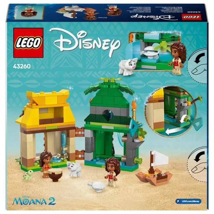 LEGO | Disney 43260 L'Ile de Vaiana Miniature - Jeu de Construction pour enfant des 5 ans LEGO | Disney 43260 L'Ile de Vaiana Miniature - Jeu de Construction pour enfant des 5 ans