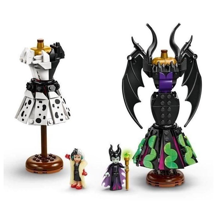 LEGO | Disney Villains 43262 Les Robes de Maléfique et Cruella D'Enfer - Jeu fille 9 ans