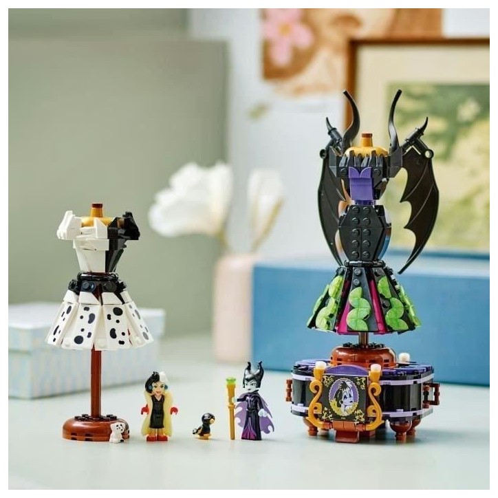 LEGO | Disney Villains 43262 Les Robes de Maléfique et Cruella D'Enfer - Jeu fille 9 ans