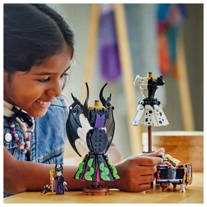 LEGO | Disney Villains 43262 Les Robes de Maléfique et Cruella D'Enfer - Jeu fille 9 ans