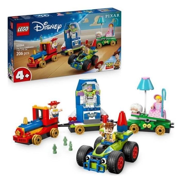 LEGO | Disney et Pixar 43264 Le Train en Fete et Voiture RC Toy Story - Jouet des 4 ans LEGO | Disney et Pixar 43264 Le Train en Fete et Voiture RC Toy Story - Jouet des 4 ans