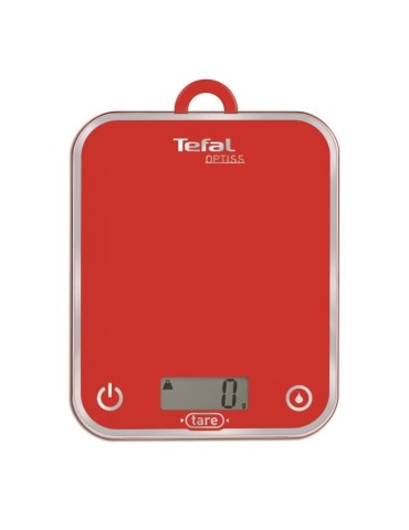 Balance de cuisine électronique TEFAL Optiss Framboise - Portée 5kg - Précision 1g - 4 capteurs
