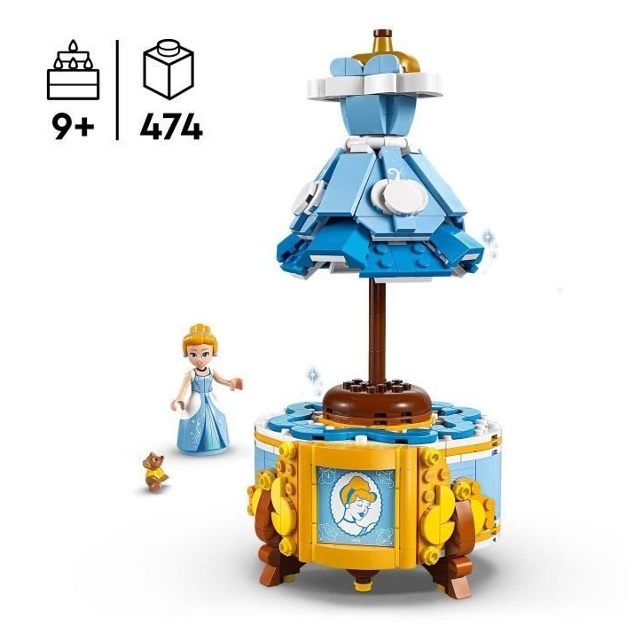 LEGO | Disney Princess 43266 La Robe de Cendrillon - Jeu de construction pour fille 9 ans