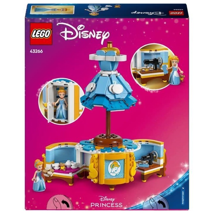 LEGO | Disney Princess 43266 La Robe de Cendrillon - Jeu de construction pour fille 9 ans