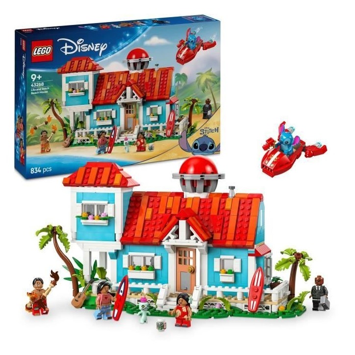 LEGO | Disney La Maison sur la Plage de Lilo et Stitch, Jeu de Construction pour les Enfants et les Fans 43268 LEGO | Disney La Maison sur la Plage de Lilo et Stitch, Jeu de Construction pour les Enfants et les Fans 43268