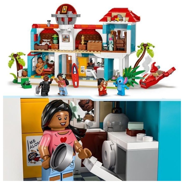 LEGO | Disney La Maison sur la Plage de Lilo et Stitch, Jeu de Construction pour les Enfants et les Fans 43268 LEGO | Disney La Maison sur la Plage de Lilo et Stitch, Jeu de Construction pour les Enfants et les Fans 43268