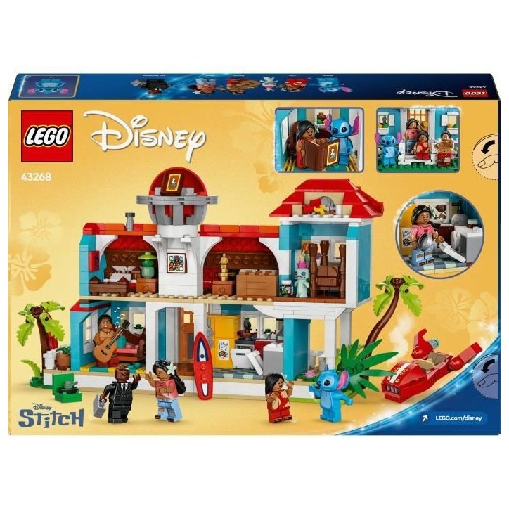 LEGO | Disney La Maison sur la Plage de Lilo et Stitch, Jeu de Construction pour les Enfants et les Fans 43268 LEGO | Disney La Maison sur la Plage de Lilo et Stitch, Jeu de Construction pour les Enfants et les Fans 43268