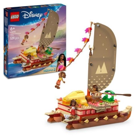 LEGO | Disney 43270 Le Bateau d'Aventure de Vaiana - Jeu de Constructi