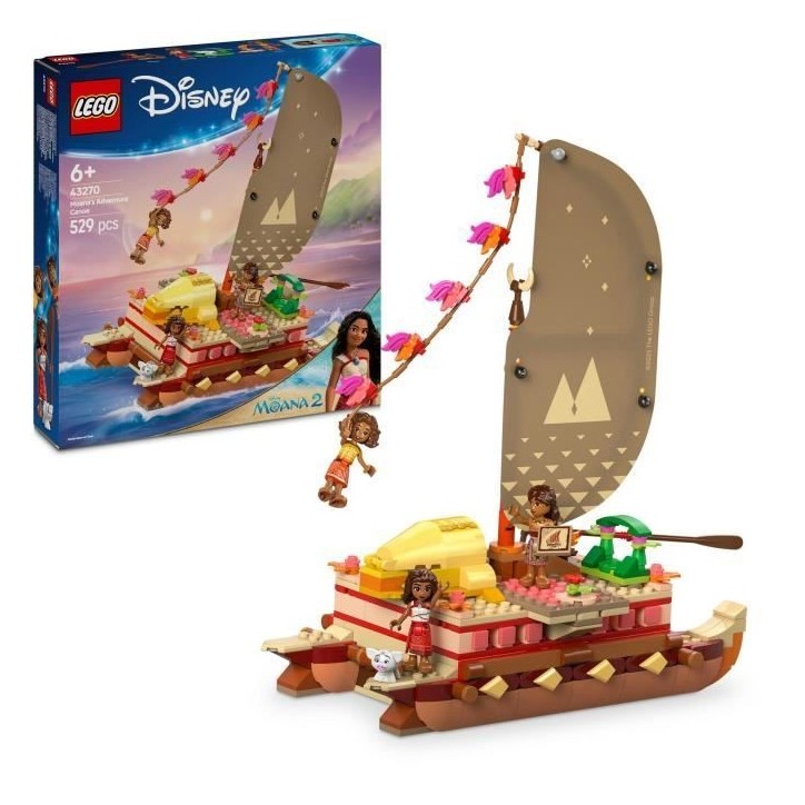 LEGO | Disney 43270 Le Bateau d'Aventure de Vaiana - Jeu de Construction pour enfant 6 ans LEGO | Disney 43270 Le Bateau d'Aventure de Vaiana - Jeu de Construction pour enfant 6 ans