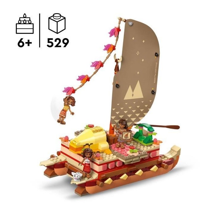 LEGO | Disney 43270 Le Bateau d'Aventure de Vaiana - Jeu de Construction pour enfant 6 ans LEGO | Disney 43270 Le Bateau d'Aventure de Vaiana - Jeu de Construction pour enfant 6 ans