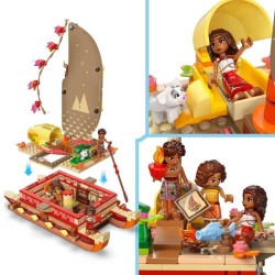 LEGO | Disney 43270 Le Bateau d'Aventure de Vaiana - Jeu de Constructi