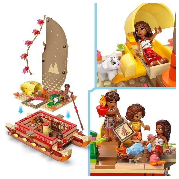 LEGO | Disney 43270 Le Bateau d'Aventure de Vaiana - Jeu de Construction pour enfant 6 ans LEGO | Disney 43270 Le Bateau d'Aventure de Vaiana - Jeu de Construction pour enfant 6 ans