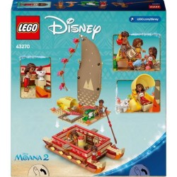 LEGO | Disney 43270 Le Bateau d'Aventure de Vaiana - Jeu de Constructi