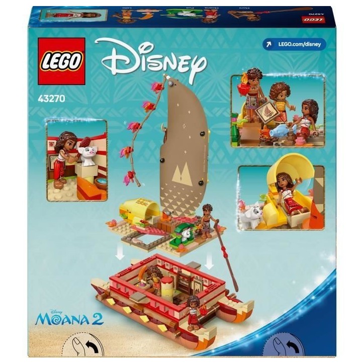 LEGO | Disney 43270 Le Bateau d'Aventure de Vaiana - Jeu de Construction pour enfant 6 ans LEGO | Disney 43270 Le Bateau d'Aventure de Vaiana - Jeu de Construction pour enfant 6 ans
