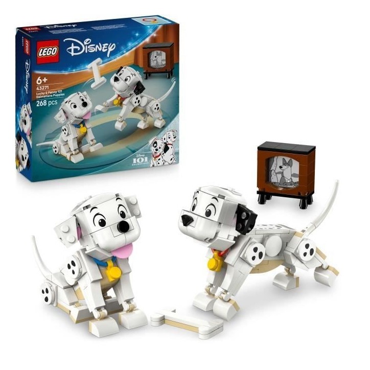 LEGO | Disney 43271 Lucky et Penny, les Chiots des 101 Dalmatiens - Jeu des 6 ans
