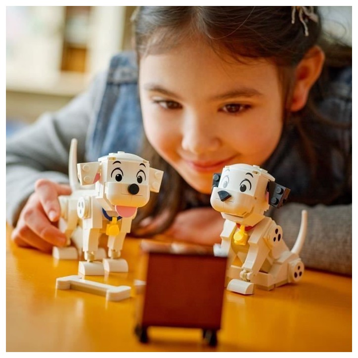 LEGO | Disney 43271 Lucky et Penny, les Chiots des 101 Dalmatiens - Jeu des 6 ans