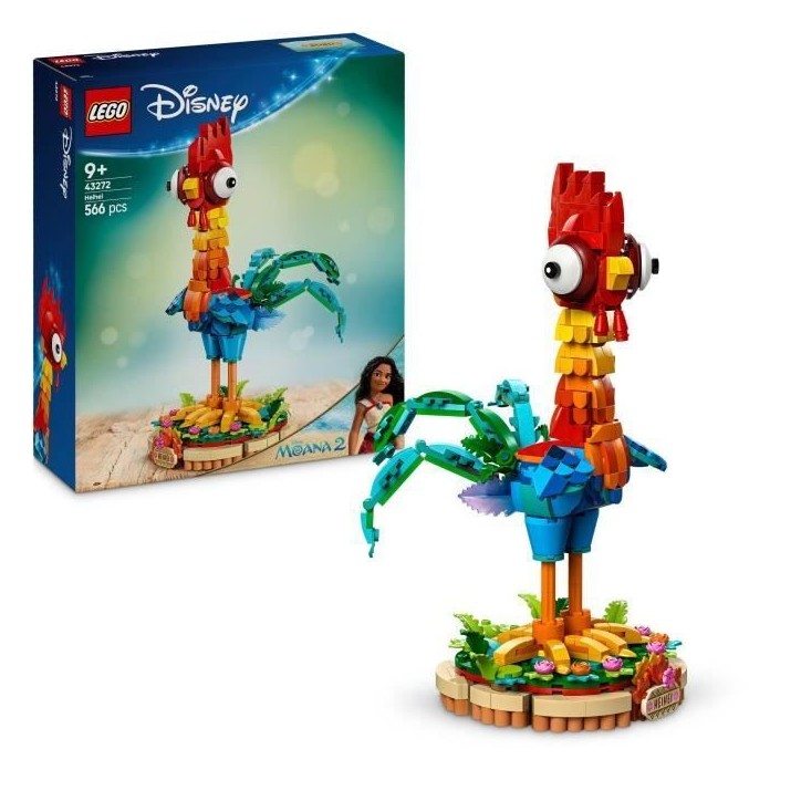 LEGO | Disney Vaiana 2 43272 Heihei - Jouet pour enfant des 9 ans avec Coq a Construire