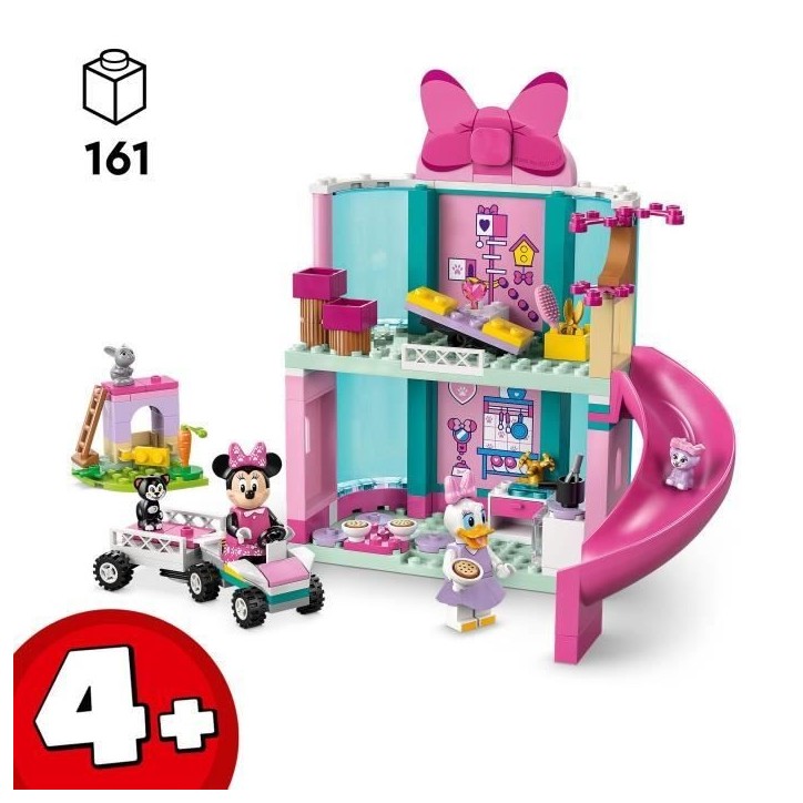 LEGO | Disney 43274 L'Hôtel pour Animaux de Minnie - Jeu de Construction 4 ans - Cadeau