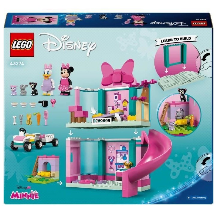 LEGO | Disney 43274 L'Hôtel pour Animaux de Minnie - Jeu de Construction 4 ans - Cadeau