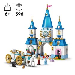 LEGO | Disney Princess 43275 Le château de Cendrillon et la caleche -