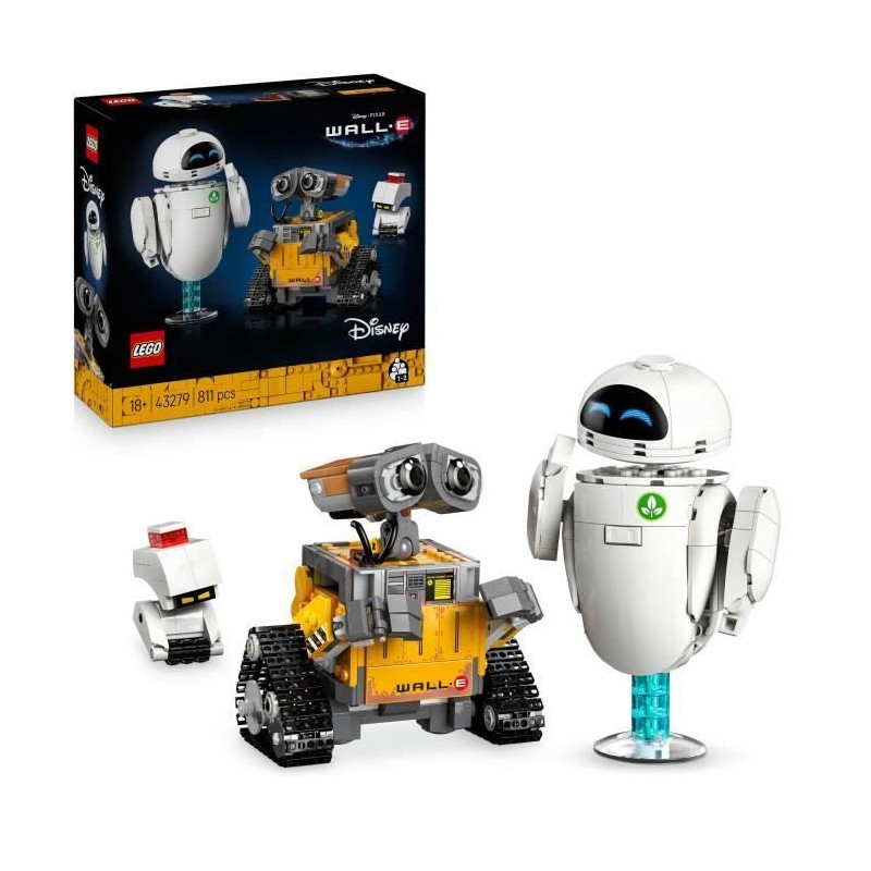 LEGO | Disney et Pixar 43279 WALL-E et EVE - Set de Construction DIY p LEGO | Disney et Pixar 43279 WALL-E et EVE - Set de Construction DIY p