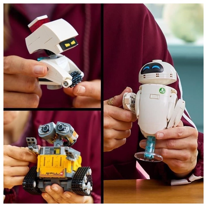 LEGO | Disney et Pixar 43279 WALL-E et EVE - Set de Construction DIY pour Adulte - Cadeau