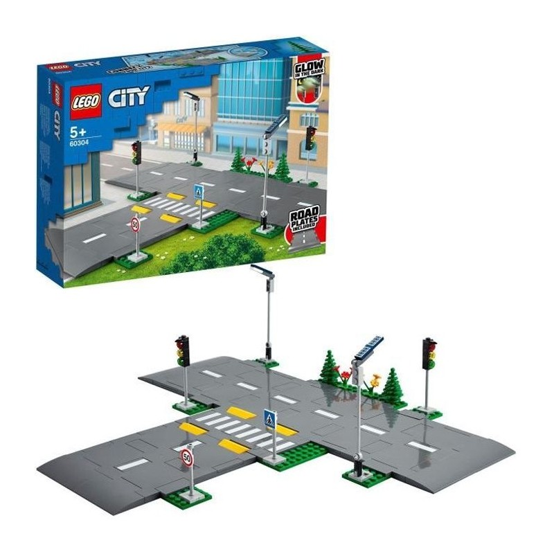 LEGO City 60304 Intersection a assembler, Jeu construction ville avec