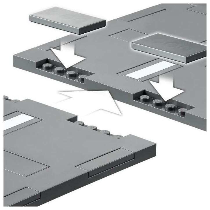 LEGO City 60304 Intersection a assembler, Jeu construction ville avec panneaux et routes a imbriquer pour garçon ou fille