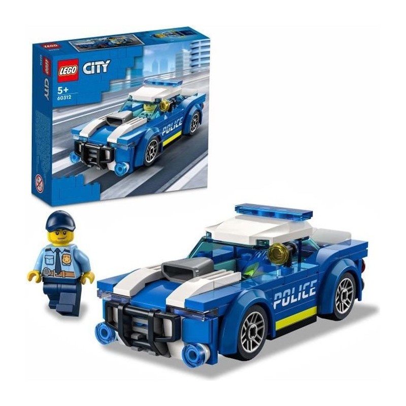 LEGO 60312 City La Voiture de Police, Jouet pour Enfants des 5 ans ave