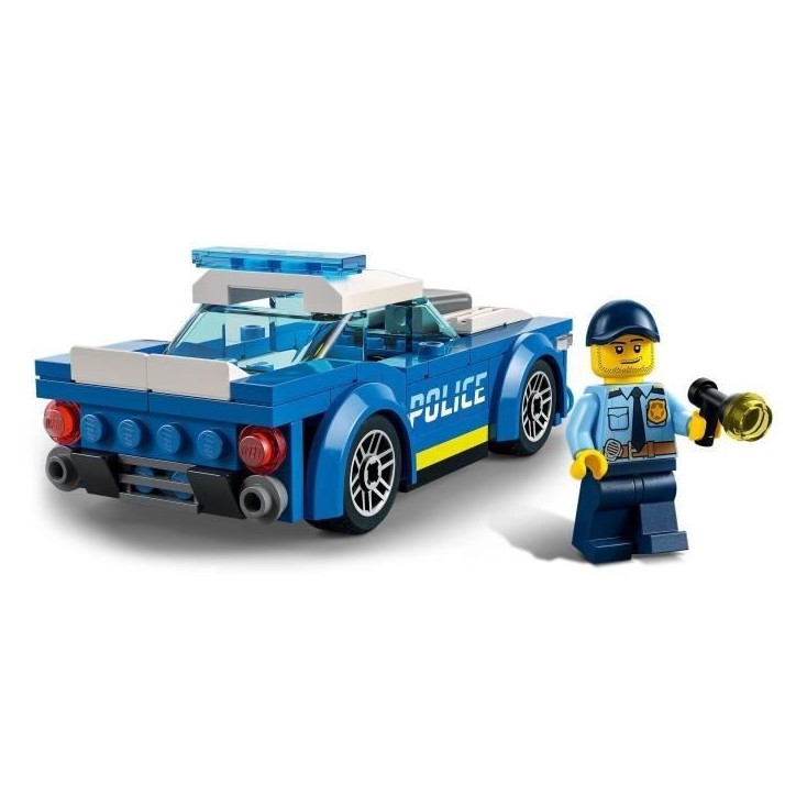 LEGO 60312 City La Voiture de Police, Jouet pour Enfants des 5 ans avec Minifigure Officier, Idée de Cadeau, Série Aventures