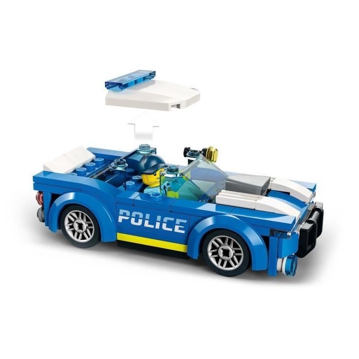 LEGO 60312 City La Voiture de Police, Jouet pour Enfants des 5 ans avec Minifigure Officier, Idée de Cadeau, Série Aventures