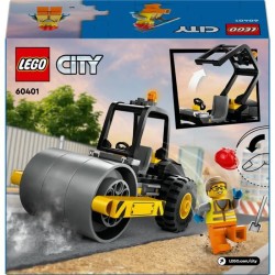 LEGO 60401 City Le Rouleau Compresseur de Chantier, Maquette de Jouet