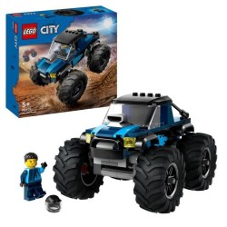 LEGO 60402 City Le Monster Truck Bleu, Jouet Camion Tout-Terrain et Mi