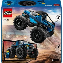 LEGO 60402 City Le Monster Truck Bleu, Jouet Camion Tout-Terrain et Mi