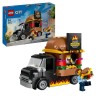 LEGO 60404 City Le Food-truck de Burgers, Jouet de Camionnette, Jeu Im