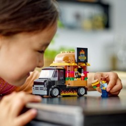 LEGO 60404 City Le Food-truck de Burgers, Jouet de Camionnette, Jeu Im