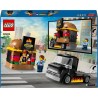 LEGO 60404 City Le Food-truck de Burgers, Jouet de Camionnette, Jeu Im