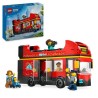 LEGO City 60407 Le bus rouge a deux étages, bus jouet, véhicule pour