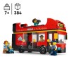 LEGO City 60407 Le bus rouge a deux étages, bus jouet, véhicule pour