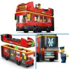 LEGO City 60407 Le bus rouge a deux étages, bus jouet, véhicule pour