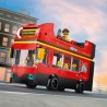 LEGO City 60407 Le bus rouge a deux étages, bus jouet, véhicule pour