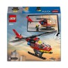 LEGO 60411 City L'Hélicoptere de Secours des Pompiers, Jouet avec Min
