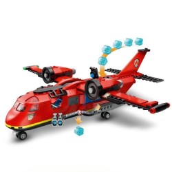 LEGO 60413 City L'Avion de Sauvetage des Pompiers, Jouet avec 3 Minifi